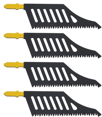 OTOTEC Lot de 4 lames de scie sauteuse avec tige en T - 112 mm x 32 mm x 1,2 mm - Compatible avec Dewalt - Compatible avec Bosch - 11 TPI