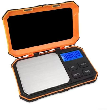 Báscula portátil de alta precisión adecuada para medir joyas, porciones de alimentos y otros objetos pequeños con precisión (200 g-0,01 g)
