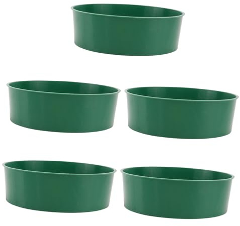 Gogogmee 5 Pièces Tamis de Jardin Plastique pour Tamisage Outil de Jardinage Portable Vert pour Filtrer et Compost Accessoire de Plantation Pratique