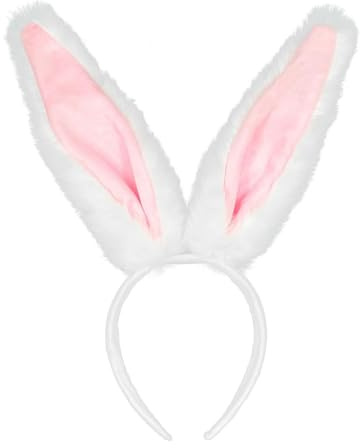 CERCTLA Orejas De Conejo, Diadema Forma De Oreja, Conjunto De Disfraz De Conejo Para Fiesta Cosplay Accesorios Disfraces Carnaval Pascua