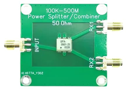 FGDTREE Répartiteur d'alimentation 2 voies 100 K-500 MHz Wifi Antennes Splitter Connecteurs 50 ohm Impédance Diviseur de puissance Sortie