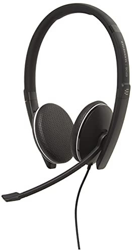 Sennheiser SC 165 USB (508317) - Double-Sided (Binaural) Headset for Business Professionals | with HD Stereo Sound, Noise-Cancelling Microphone, & USB Connector (Black)