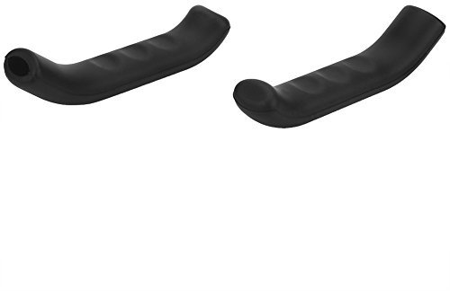 Keenso Fahrrad Bremshebel Überzug, 2 stücke 1,3cm Moutainbike Bremshebel Silikon rutschfest Wasserdicht Abdeckung für Rennrad, Mountainbike (Schwarz)