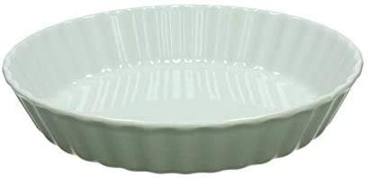 Tognana Pirofila per Crostata - Quiche, in Porcellana da Forno cm 26 x 5 pl-Cook Charme Made in Italy Qualità Extra (Verde Salvia)