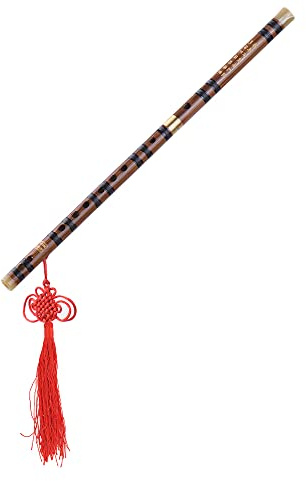 Btuty Chinese Dizi,Bamboo Flute Dizi Traditional Handmade Chinese Musical Instrument,Key of C
