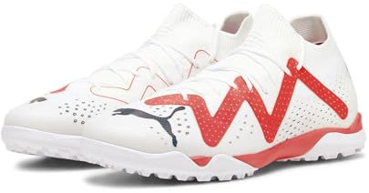 PUMA Herren Future Match Tt Fussballschuh, White Schwarze Feuer-Orchidee, 40.5 EU