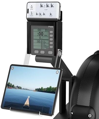 Support de Téléphone et Tablette Compatible Avec Rameur Concept 2 et Skierg Moniteur PM5 - Accessoires Rameur 2 en 1 Pour Modèle D&E