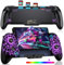 Dynamic Cool RGB Wireless Switch Controller Replacement for Nintendo Switch/OLED,Programmable One-Piece Switch Controller with Hall Effect Joystick/Auto Turbo/Vibration/Precise Motion Control/Wake-Up