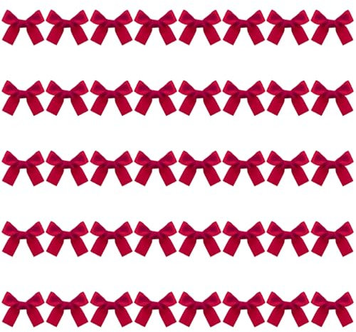 40 Pezzi Piccoli Fiocco per Capelli Donna Barrettes Tinti di Bordeaux Adatti per Ragazze Fermagli per Capelli con Fiocchi per Capelli Piccolo Fermagli per Coccodrillo Accessori per Capelli da Donna