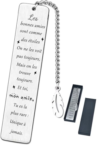 Cadeau Original pour Femme et Meilleure Amie - Marque-page Élégant et Intemporel - Idée Cadeau pour Anniversaire, Saint-Valentin et Noël