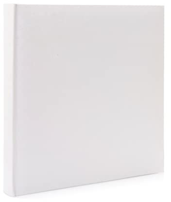 Kenro White Satin Wedding Photo Album with 100 Pages 32x27.5cm Non-Adhesive, Gift for Christening Anniversary New Baby Celebration - KD108