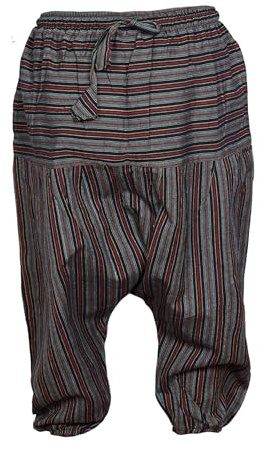 SHOPOHOLIC FASHION Infantil Hippy Harén Holgado Boho Pantalones Hippy Coloridos Infantil Retro Cómodo Pantalones - Verde, XX-Large