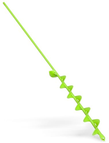 SYITCUN Auger Drill Bit for Planting - 2 X 32 Heavy-Duty Garden Auger Spiral Drill Bit - Bulb Planter Tool - 3/8 Hex Drive Drill