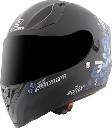 Bogotto H128 Fiori Helm, schwarz/blau, S