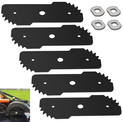 LIZEWEI 5 Pcs 7-1/2-inch Edge Hog Heavy-Duty Edger Blade Compatible with Black Decker LE750, LE710, LE760 Replace EB-007, High Temperature Quenching Process