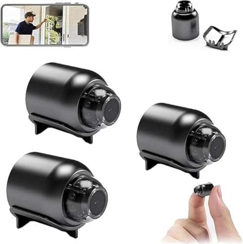 Cat Eye Kamera, Beliebte Home Cat Eye Kamera, Mini Wireless Wifi Magnetische Sicherheitskamera 1080p HD Kleine Geheimnis, Tragbare Mikro-Überwachungskamera, Nachtsichtkamera für Home Office Auto (3PCS