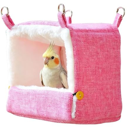 Papegojsäng – uppvärmd hängmatta med 5 temperaturer | Mjuk värmesäng – för nymfkakaduor hamster conure kakaduor balkong inomhus utomhus trädgård