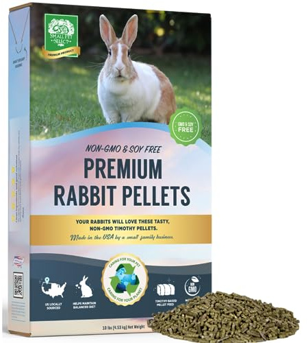 Small Pet Select-Premium Rabbit Pellet Food, Non-GMO, Soy Free. Local Ingredients in Pacific Northwest, 10lb