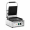Royal Catering 1,800W Panini Grill - Ribbed & Flat Plates, Stainless Steel & Cast Iron, 23 x 22 cm