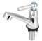 Single Kaltwasserhahn Waschbecken, Einhand Becken Wasserhahn Waschtischarmatur Chrom Kaltwasser Armatur Waschbecken mit Filter für Badezimmer Waschbecken Küche Becken(Ein Wort G1/2)