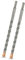 Meccion Broca SDS Plus para Martillo, 12mm x 200mm x 2pcs Professional Brocas Hormigon con 4 Filos de Corte - Para Hacer Agujeros en el Hormigón, Piedra, Granito, Ladrillo, Mampostería
