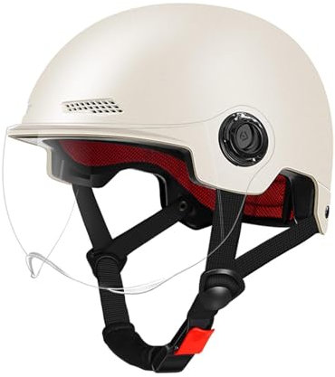 Rurunklee Caschi bici elettrica per adulti, caschi da bicicletta con visiera - Caschi da ciclismo resistenti agli urti, occhiali rimovibili antiriflesso, durezza 2H | Caschi per bici elettriche