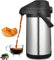Cafetière isotherme à pompe 4L Bouteille Isotherme en Acier Inoxydable, Bouilloires isolées sous vide,Isolation thermique 24 heures,pour bouilloires, théières et cafetières pour garder chaudes