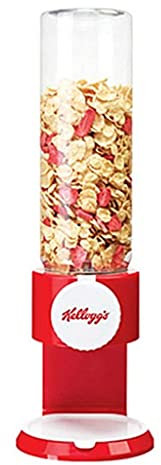 BLHKBAIKBN Dispensador de Alimentos de 2,5 l, dispensador de Alimentos Secos fácil de Usar para Dulces, Frutos Secos, arroz, Cereales, dispensa 1 Onza por Giro, preserva la frescura