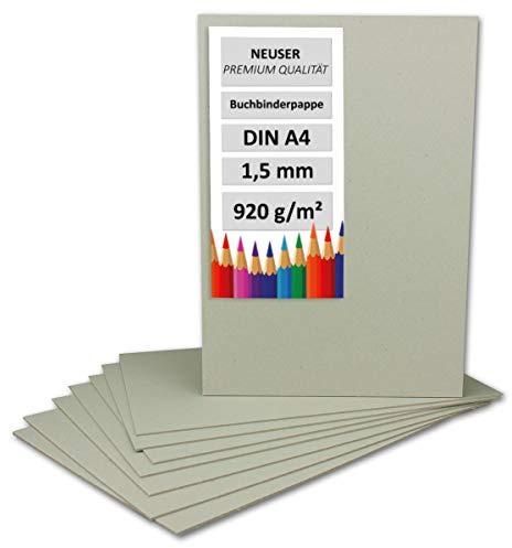 Livre Binder Carton format A4 – Épaisseur 1,5 mm – Grammage : 920 g/m² | Format : 297 x 210 mm