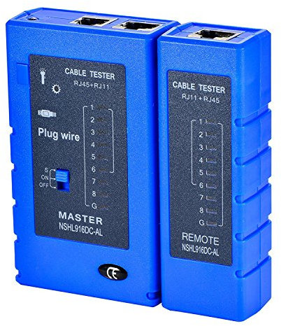 LEAGY Kabeltester Netzwerkkabel Tester für RJ45 RJ11 RJ12 CAT5 CAT6 UTP USB LAN Draht Ethernet