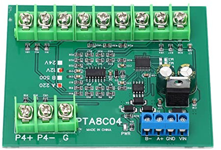 4-Kanal-PT100-RTD-RS485-Temperatursensorplatine, Temperaturerfassungsmodul, Modbus-RTU-Widerstandskollektor Zur Temperaturerfassung (A220 DC12V)