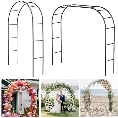 Arco da Resistente per Garden Rampicanti,Arco per Rose W 120 180 200 300cm Arco da Giardino in Metallo per Interni Esterni Patio Eventi Decorazione(Green,W(300x230cm) H)