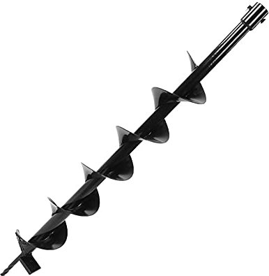 Earth Auger Drill Bit 10cm X 80cm Garden Planting Post Hole Digger Ideal for Large Scale Planting, Irrigation, and Projects