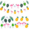 2 Stück Flamingo Deko, Hawaii Party Deko, Flamingo Geburtstag Deko Set, Urlaub Sommer Deko, Hawaii Dekoration Set Für Geburtstags Party Tropische Sommer Strand Zubehör