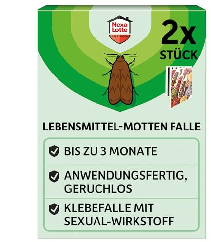 Nexa Lotte Food Moth Trap 2 Pack Odourless Insecticide Free Adhesive Trap