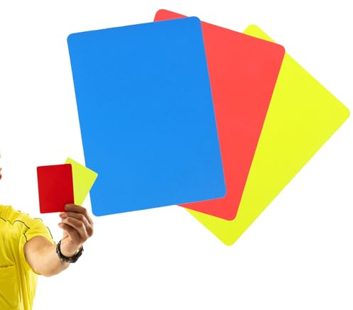 Fußball-Schiedsrichterkarten, 3-teilig, professionelles Urteilsvermögen, Richterkarten, für Schiedsrichter, Hockey, Volleyball, Basketball, Wrestling, Handballspiel, Damen und Herren