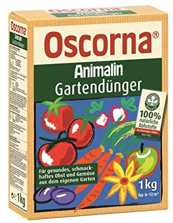 Oscorna Animalin Gartendünger, Naturdünger, organischer NPK-Dünger für Obst, Pflanzen, 1 Kg Karton