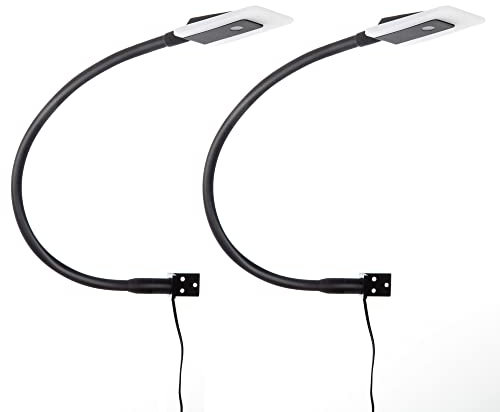 kalb | LED Bettleuchte Leseleuchte Flexleuchte Nachttischlampe Leselampe Nachtlicht, Auswahl:2er Set schwarz
