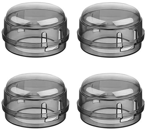 4Pcs Stove Knob Covers Oven Knob Lock Child Safety Guard Baby Proof Stove Oven Lock Cover for Kids Baby Toddler Clear Oven and Gas Knob Cover