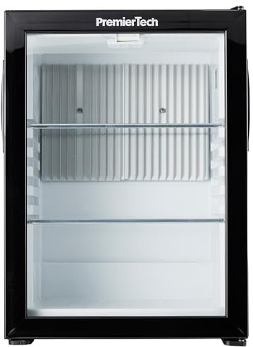 PremierTech PTFHG36L Mini Frigo da Incasso 36 Litri Porta in Vetro ad Assorbimento Silenzioso 0dB 220V Termostato Regolabile per Hotel Camere Ospiti Strutture Ricettive Bar Vetrina Classe Energetica G