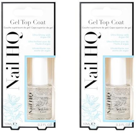 Nail HQ Gel Top Coat 10 ml (Pack of 2)