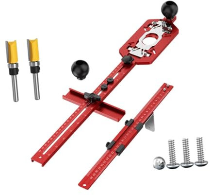 Sharplace Guide de défonceuse pour le travail du bois Support de rainure de fraisage de toupie Cercles de défonceuse de coupe de qualité supérieure faciles à, Ensemble Complet de 3 Types