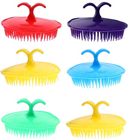 PATKAW 1 Satz Massage-shampoo-bürste Pick-kamm Körperwäscher Shampoo-bürste Für Kopfhautmassagegerät Haarwäscher Wickeln Kopfhautwäscher Für Schuppen Frisierkämme Plastik 12st
