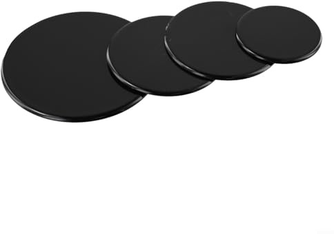 Besttoolifes Cooker Hob Gas Burner Cap Set, Iron And Aluminium, Small 55Mm, Medium 75Mm, Large 100Mm, Black, Flat Or Concave, For Gas Stove Replacement(Flat)