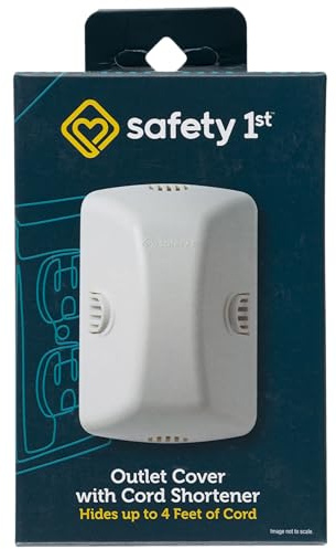 Safety 1st Outlet Cover with Cord Shortener for Baby Proofing