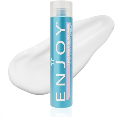Enjoy Leave In Conditioner - Eliminates Frizz Cleansing Moisturizing Smoothing - Sulfate Free For Thick Coarse or Curly Hair (10.1 Fl Oz)