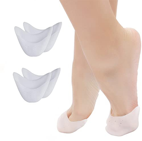 2 pares de protectores de dedos de silicona suave para los dedos, protectores para los dedos de los pies, protección para los dedos de ballet, zapatos de ballet, zapatos de tacón alto, alivio del