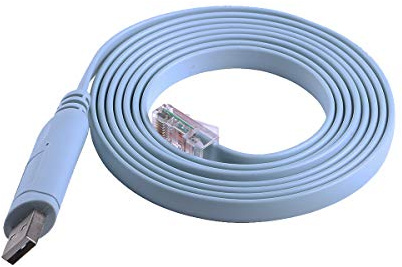 Nätverksutrustning konsolkabel för Cisco/Juniper/NetGEAR/Ubiquity/LINKSYS/TP-Link rooutrar, omkopplare och brandväggsutrustning, USB-typ A till RJ45 RS232 konsolkabel (6FT, USB A)