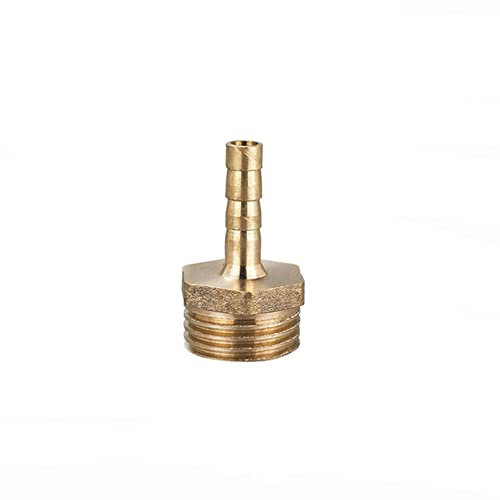 1 Stück BSP Schlauchanschluss Messing Stecker Fitting 6mm/8mm/10mm/12mm/16mm/19mm/25mm, Schlauch Barb Schwanz männlich BSP Außengewinde Adapter