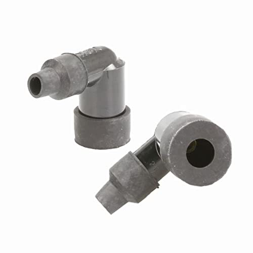 2X Zündkerzenstecker kompakt NGK LZFH 90° Schwarz ohne Widerstand für Oldtimer Motorräder